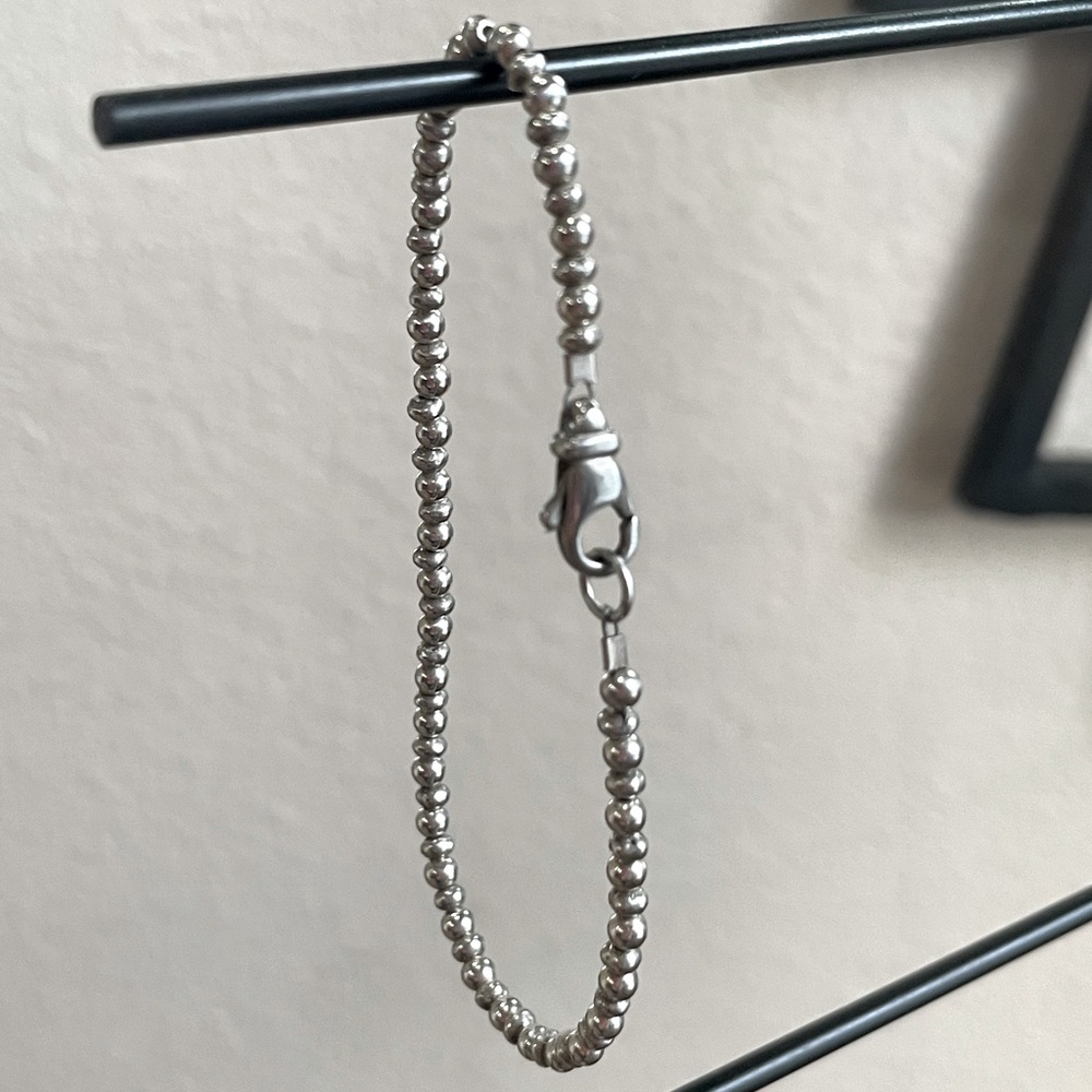 Sterling Silver Beaded Bracelet